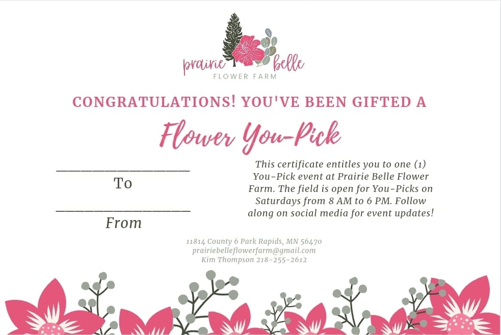Prairie Belle Gift Card
